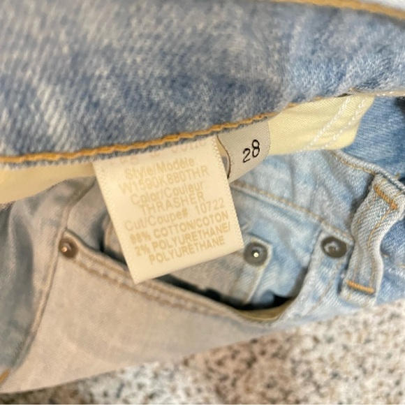Rag & Bone The Dre Thrasher Jeans Size Womens 28 Low Rise Y2K - Picture 9 of 13